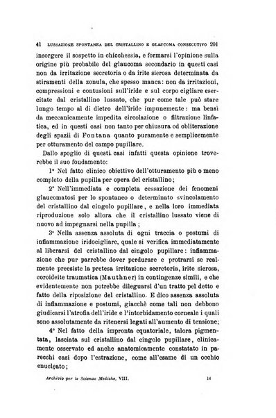 Archivio per le scienze mediche