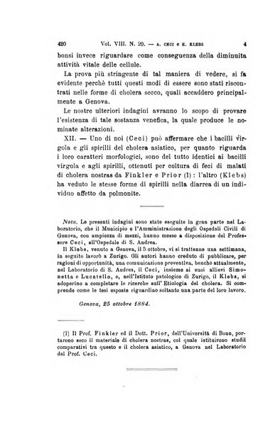 Archivio per le scienze mediche