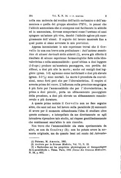 Archivio per le scienze mediche