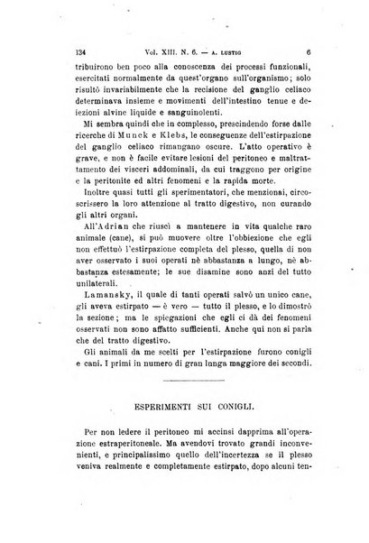 Archivio per le scienze mediche