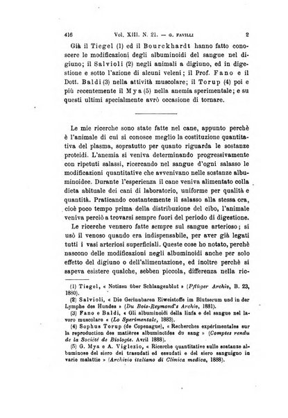 Archivio per le scienze mediche