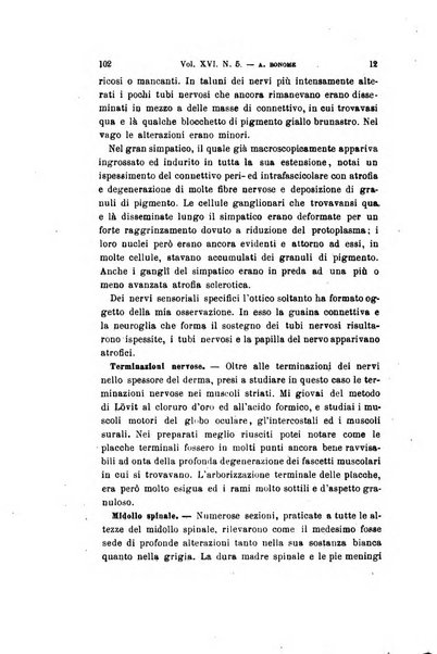 Archivio per le scienze mediche