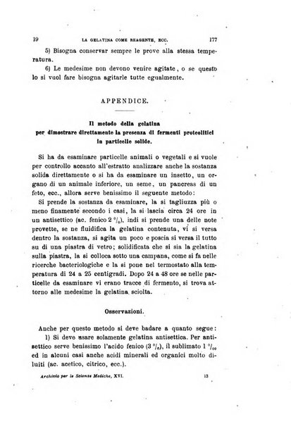 Archivio per le scienze mediche