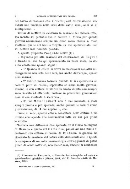 Archivio per le scienze mediche