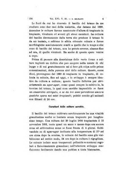 Archivio per le scienze mediche