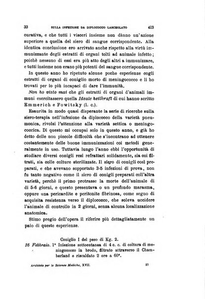 Archivio per le scienze mediche