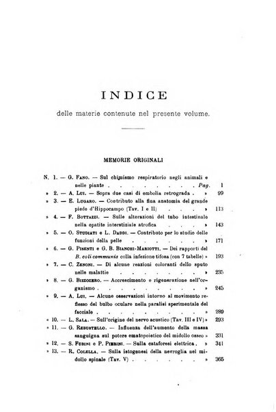 Archivio per le scienze mediche