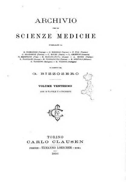 Archivio per le scienze mediche