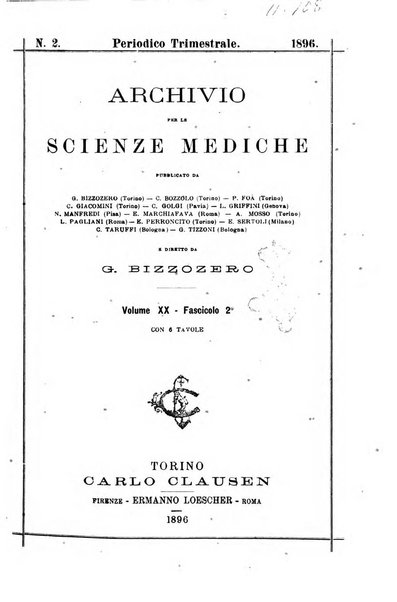 Archivio per le scienze mediche