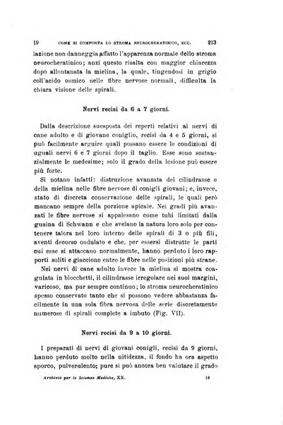 Archivio per le scienze mediche