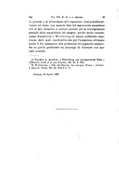 Archivio per le scienze mediche