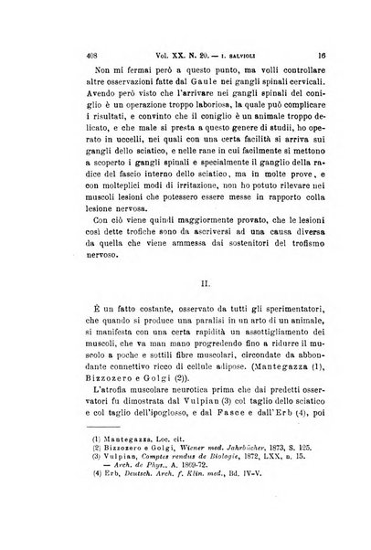 Archivio per le scienze mediche