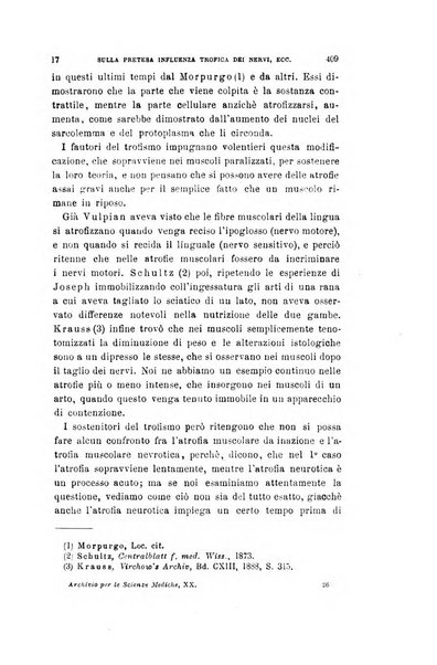 Archivio per le scienze mediche