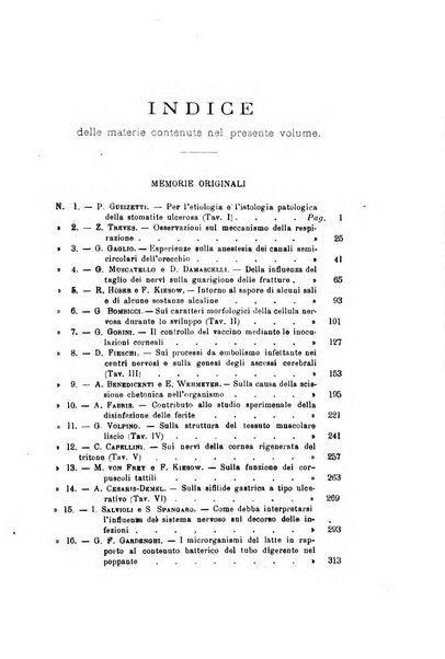 Archivio per le scienze mediche