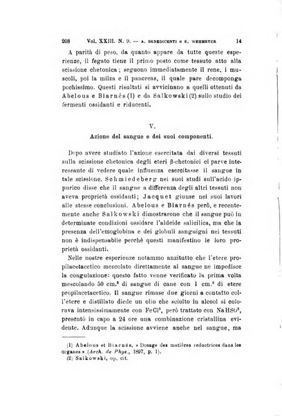 Archivio per le scienze mediche