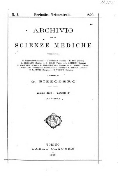 Archivio per le scienze mediche