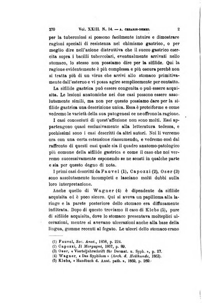 Archivio per le scienze mediche