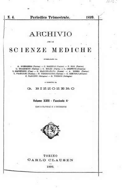 Archivio per le scienze mediche