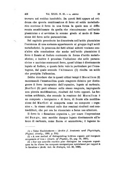 Archivio per le scienze mediche