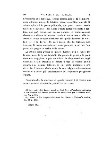 Archivio per le scienze mediche