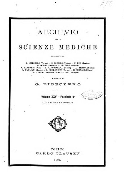 Archivio per le scienze mediche