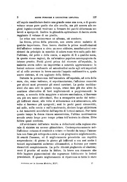 Archivio per le scienze mediche