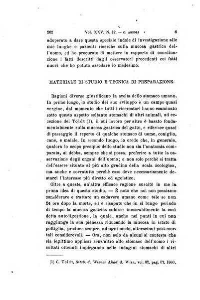 Archivio per le scienze mediche