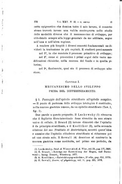 Archivio per le scienze mediche