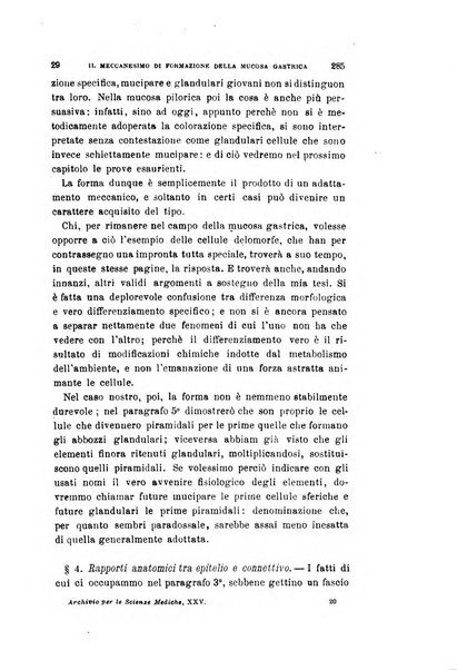 Archivio per le scienze mediche