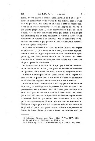 Archivio per le scienze mediche