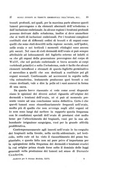 Archivio per le scienze mediche