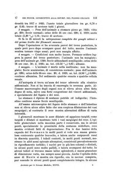 Archivio per le scienze mediche