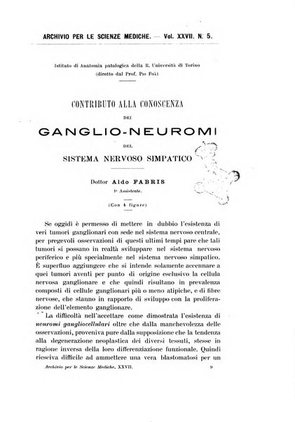 Archivio per le scienze mediche