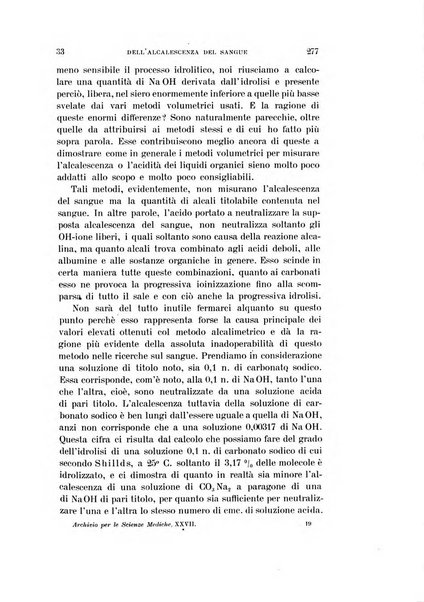 Archivio per le scienze mediche