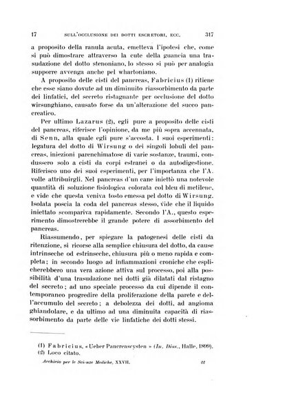 Archivio per le scienze mediche