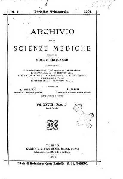 Archivio per le scienze mediche