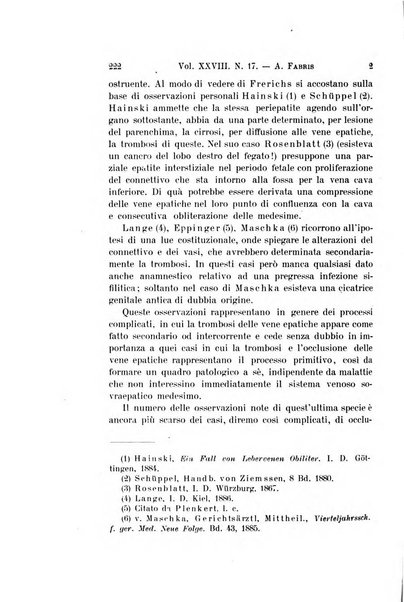 Archivio per le scienze mediche