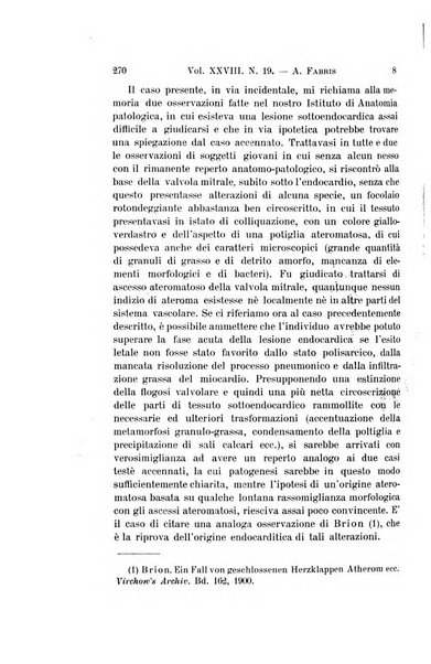 Archivio per le scienze mediche