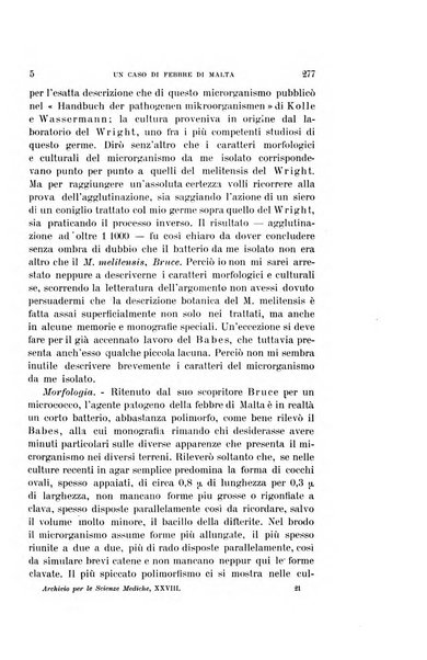 Archivio per le scienze mediche