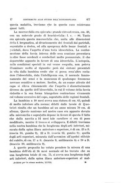 Archivio per le scienze mediche