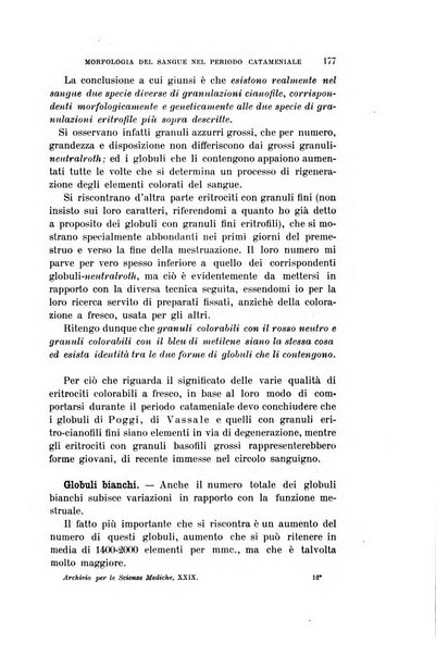 Archivio per le scienze mediche