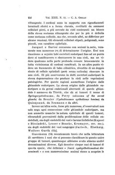 Archivio per le scienze mediche