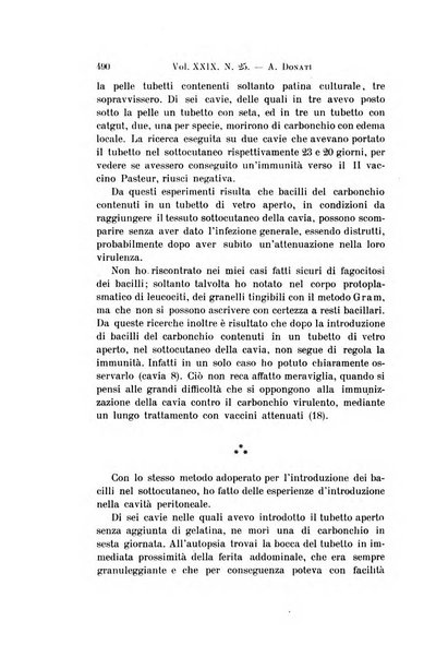 Archivio per le scienze mediche