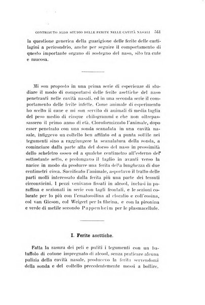 Archivio per le scienze mediche