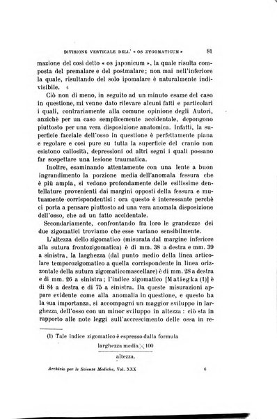 Archivio per le scienze mediche