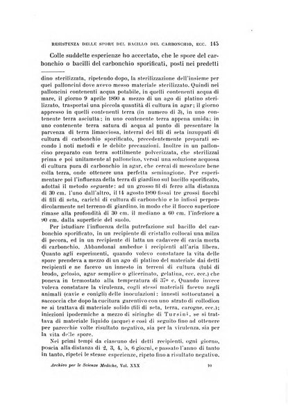 Archivio per le scienze mediche