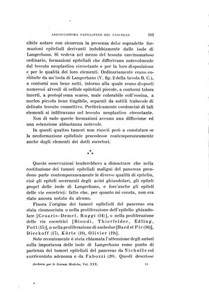 Archivio per le scienze mediche