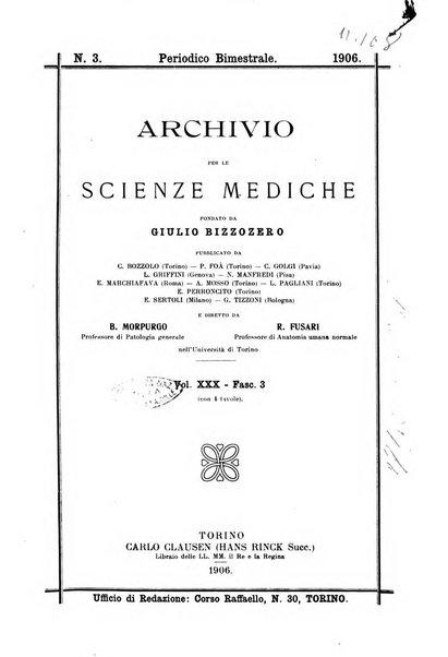 Archivio per le scienze mediche