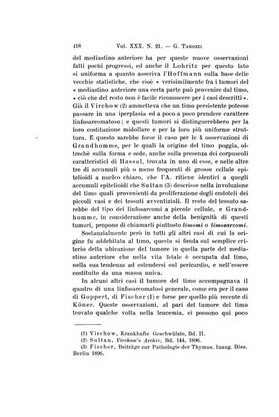 Archivio per le scienze mediche