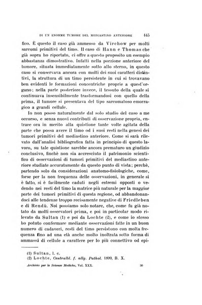 Archivio per le scienze mediche